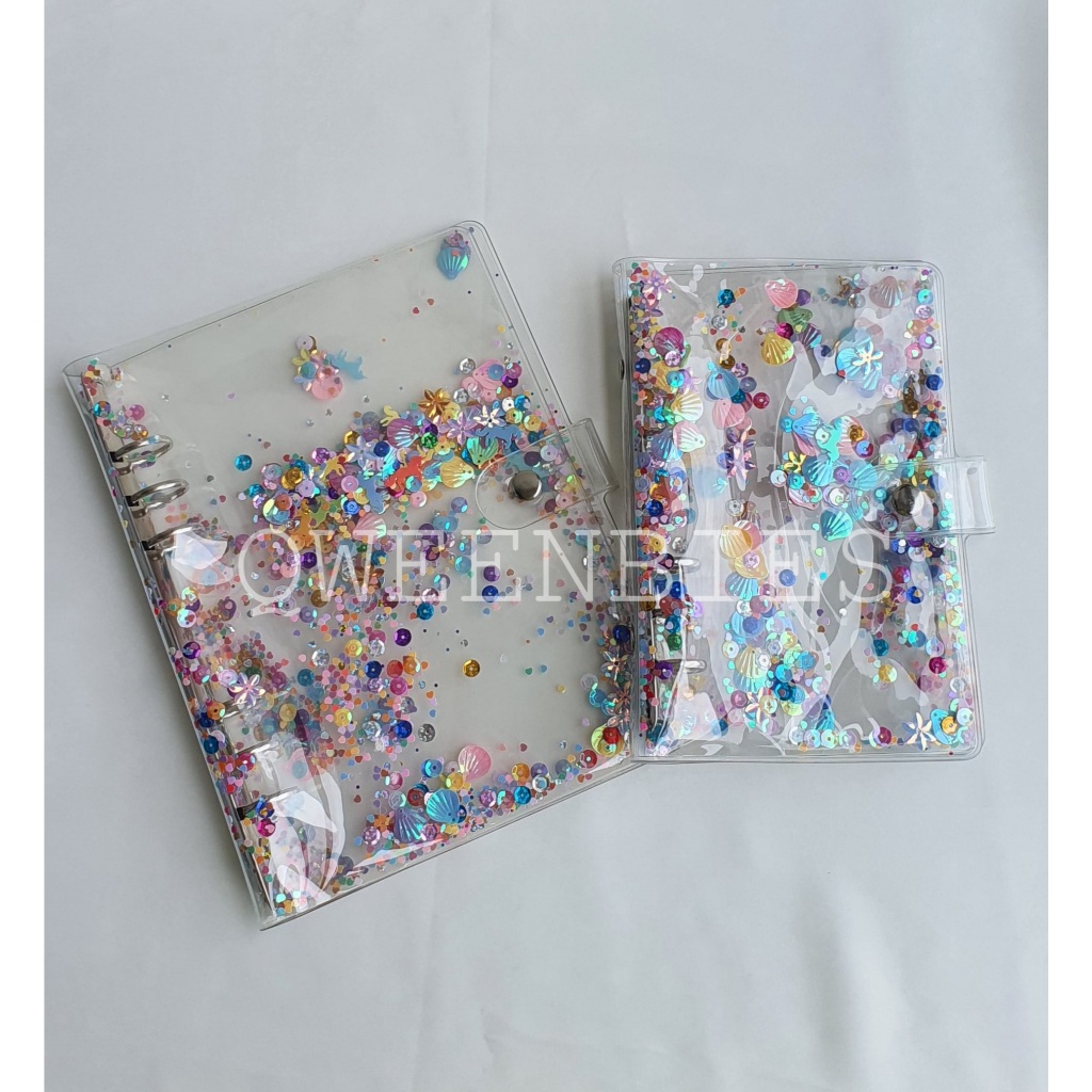 

A5 Sequins Binder Organizer Cover Transparent (Binder Manik Organizer Transparan A5)