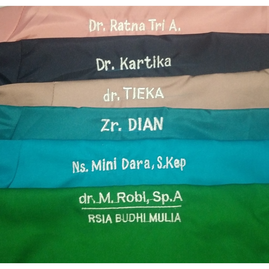 Bordir Baju Jaga/Baju Oka/Jasa Bordir/Baju OK