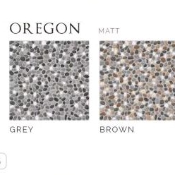 Keramik 40x40 Oregon beige/grey by asia tile (corak batu coral) kw1
