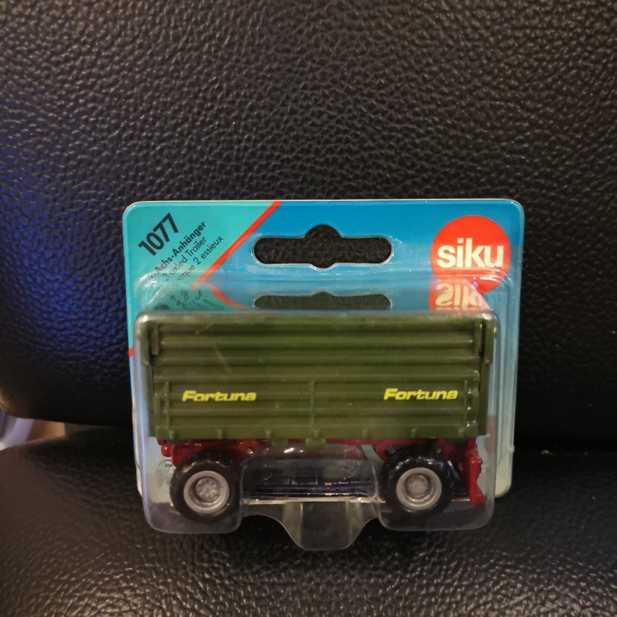 Diecast Siku 1077 2 Achs Anhanget 2 Axled Trailer