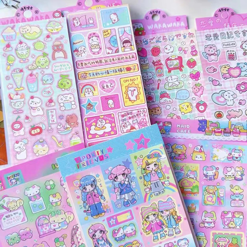 

sticker deco korean photocad dekorasi stiker readystock B1331 B1750 B1735 B2723