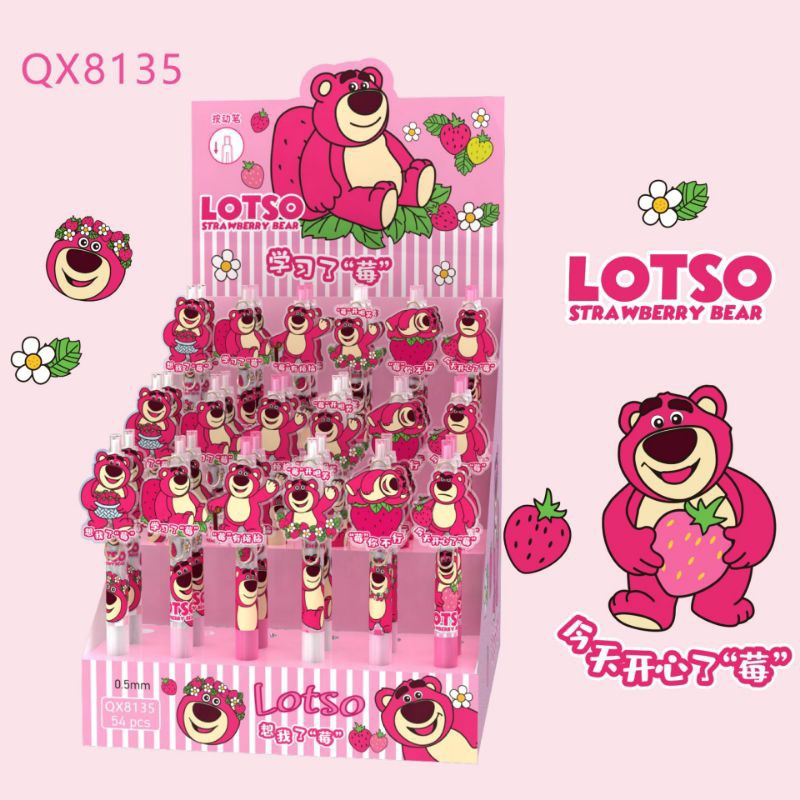 

MINSO Pena Karakter Lotso Pulpen Kartun 0.5mm Pen Mekanik