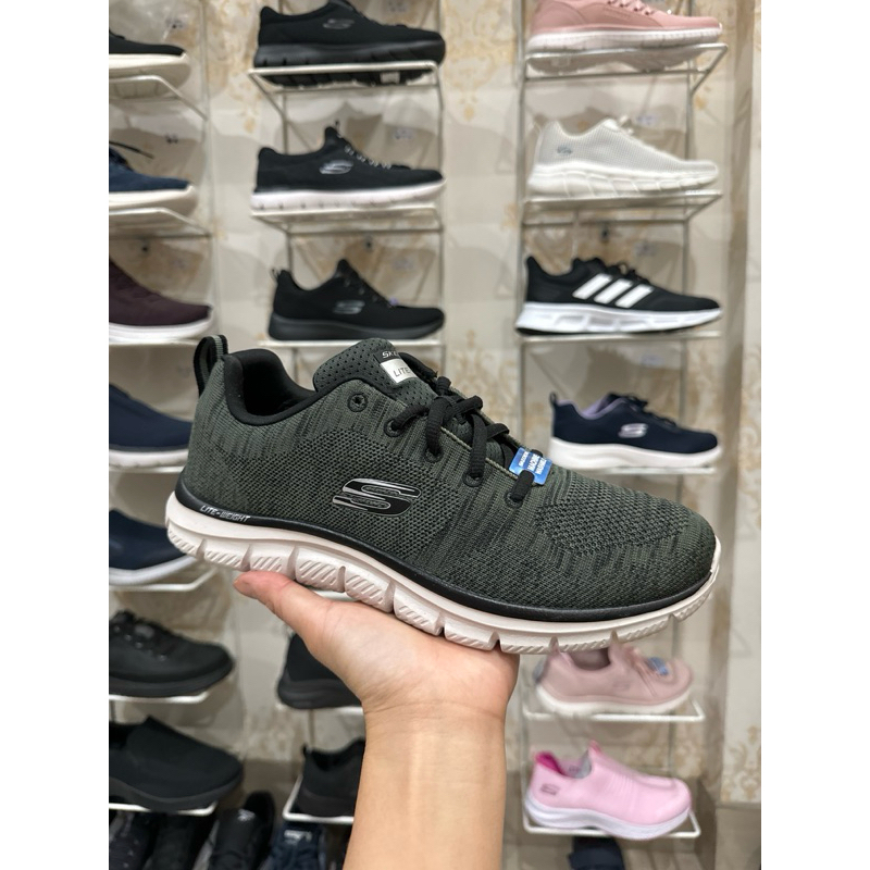 Sepatu Skechers dark green original sport station 41