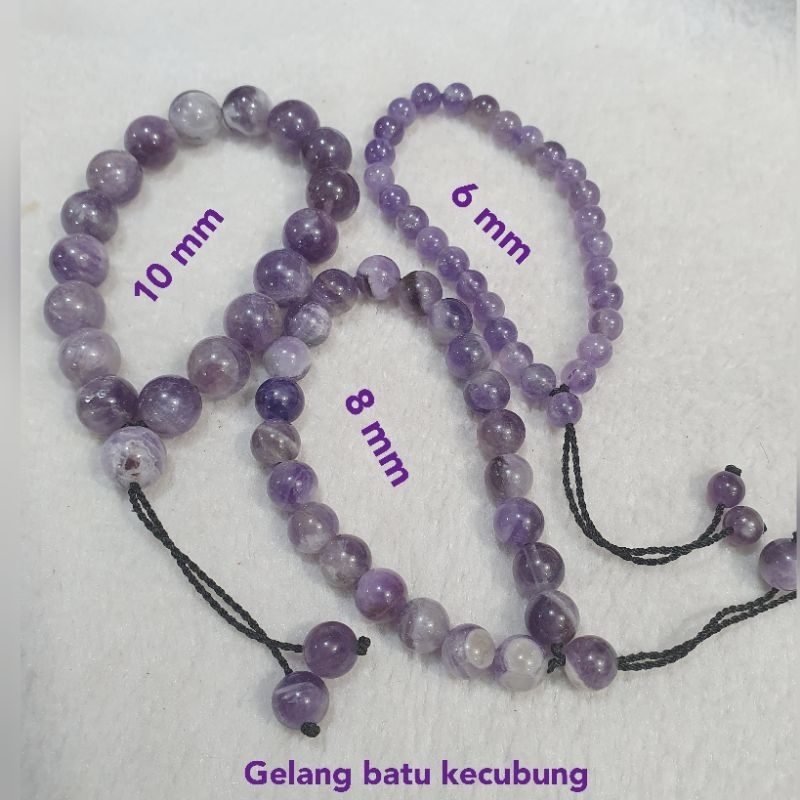 Gelang Tali Batu Kecubung asli