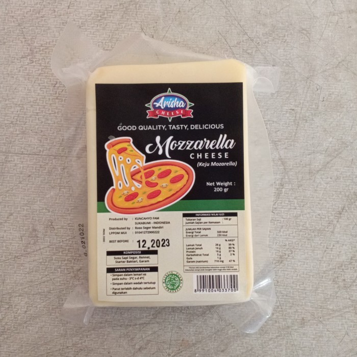 

RB Arisha Keju Mozzarella Cheese 200gr