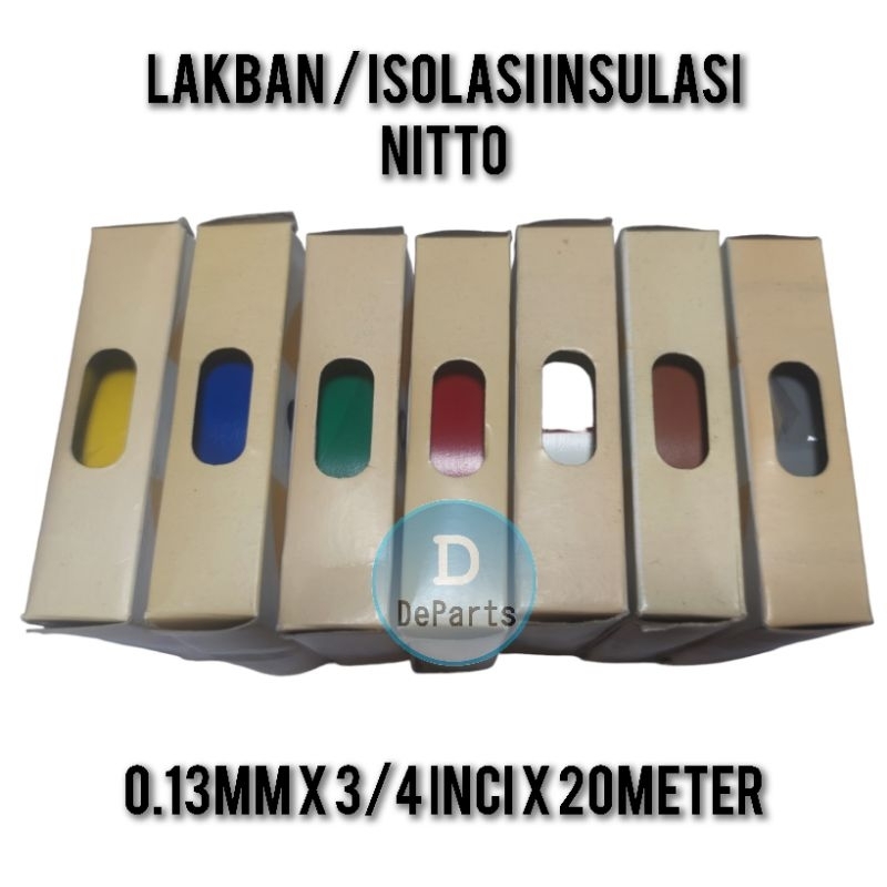 lakban warna selotip isolasi kabel listrik motor mobil nitto kuning merah hijau biru