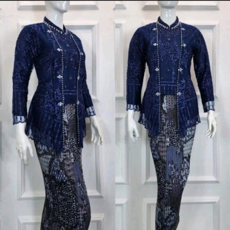 SETELAN  KEBAYA KUTU BARU HIJAB TILLE/MODERN STYLE/KEBAYA WISUDA PERPISAHAN/Kebaya Seragaman(khusus 