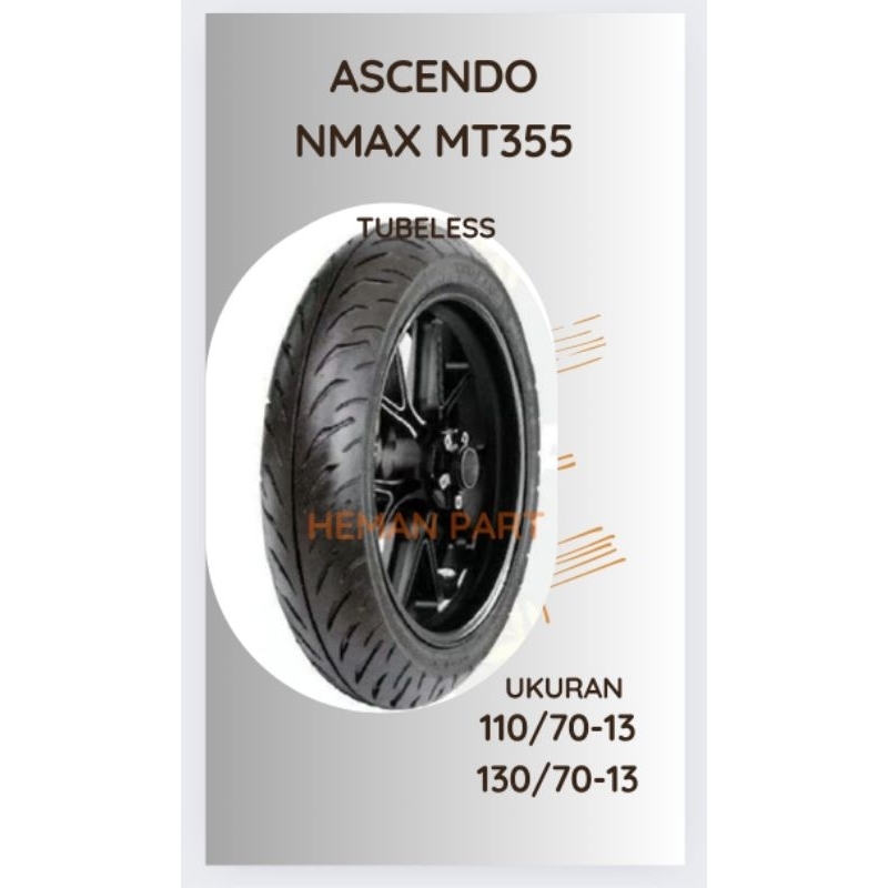 BAN ASCENDO NMAX MT355 110/70-13 130/70-13