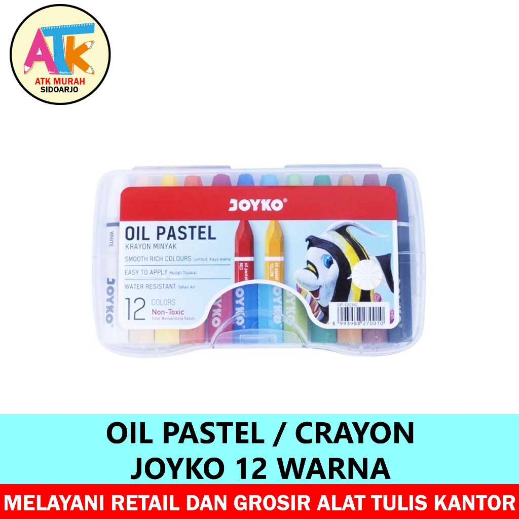 

CRAYON / OIL PASTEL JOYKO 12 WARNA