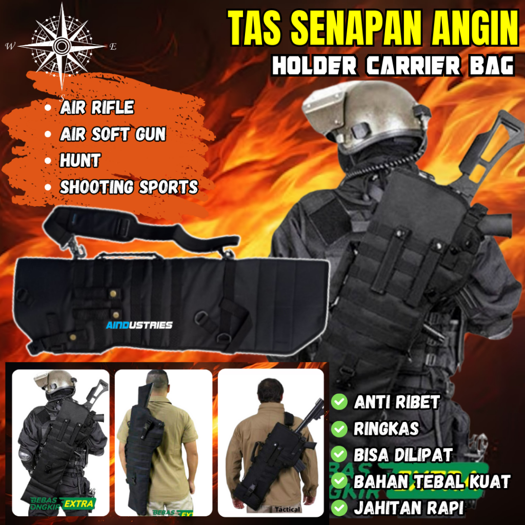 Tas Uklik PCP Gejluk Slempang Bahan tebal Jahitan rapi Kuat Tali bahu empuk Ringkas bisa dilipat