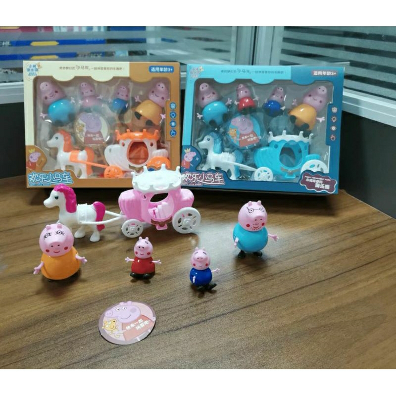 mainan peppa pig/ peppa pig set cocok untuk mainan anak