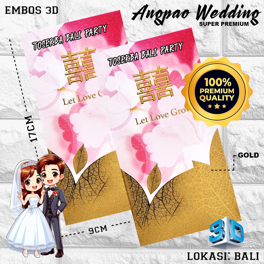 

KERTAS ANGPAO WEDDING PINK AND GOLD EDITION / AMPLOP ANGPAO PREMIUM 6