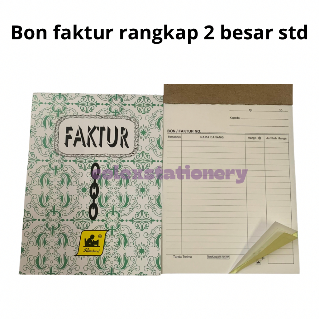 

Bon / Bon Faktur Kontan NCR Rangkap 2 Tegak / Buku Nota Kontan Ukuran Besar Isi 25 Lembar Standard