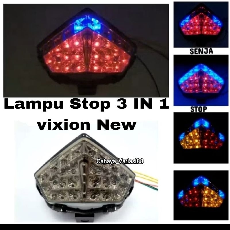Lampu Stop Vixion Led Ranning/Lampu Belakang Vixion Variasi Led running