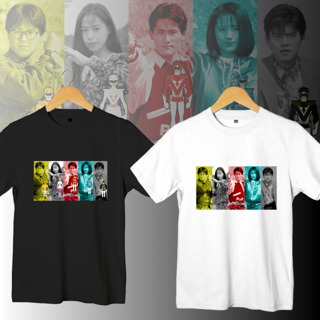 Kaos Jetman Kaos Power Rangers Kaos Choujin Sentai Jetman Kaos Super Sentai Sablon chojin sentai jet