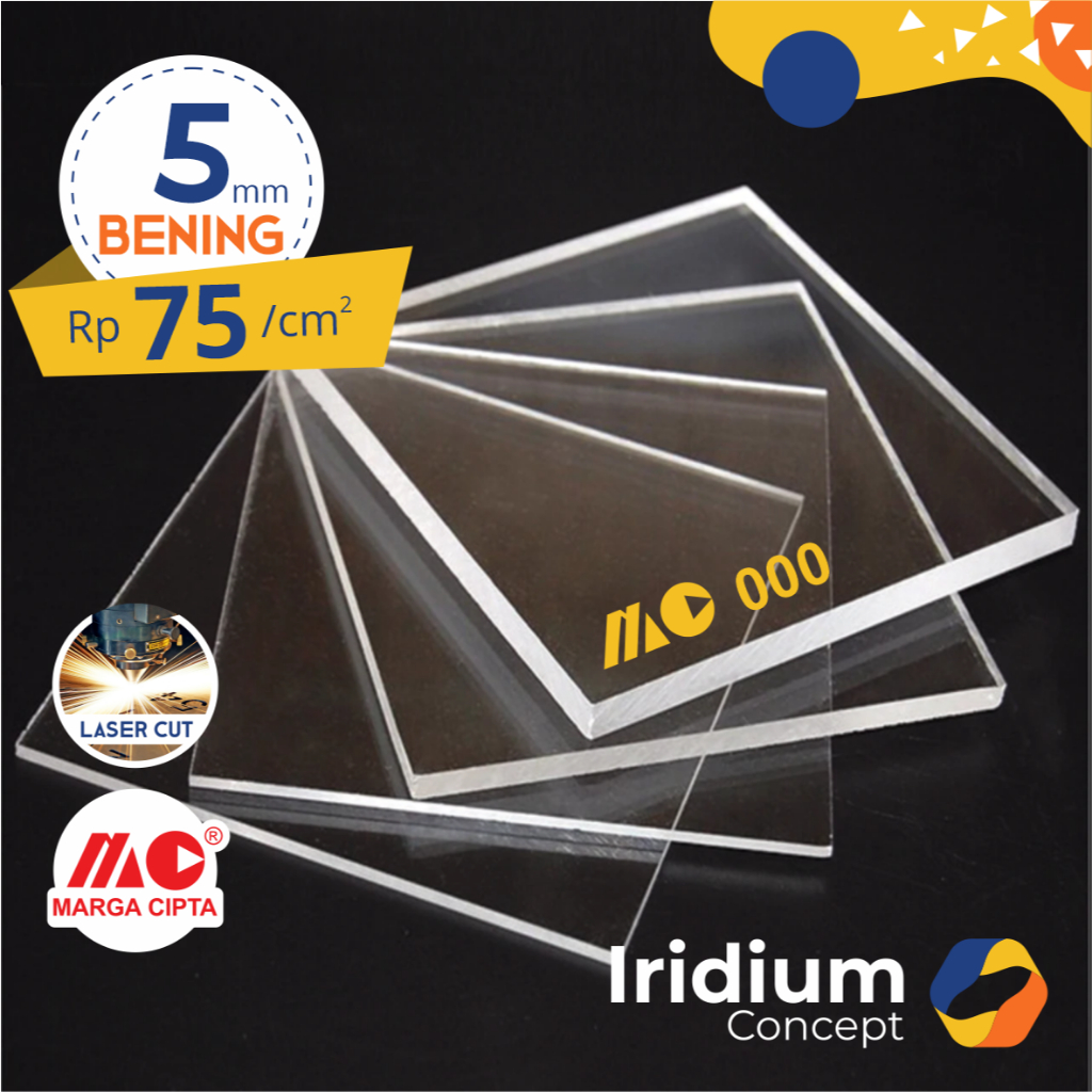 

Akrilik Lembaran Bening 5 mm / Acrylic Sheet Transparent 5mm custom laser
