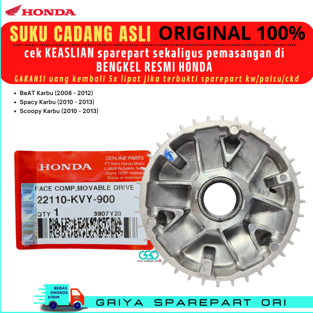 Rumah roler Beat karbu Ori Honda AHM Rumah roler Spacy karbu Original Rumah roller Scoopy Ori Rumah 