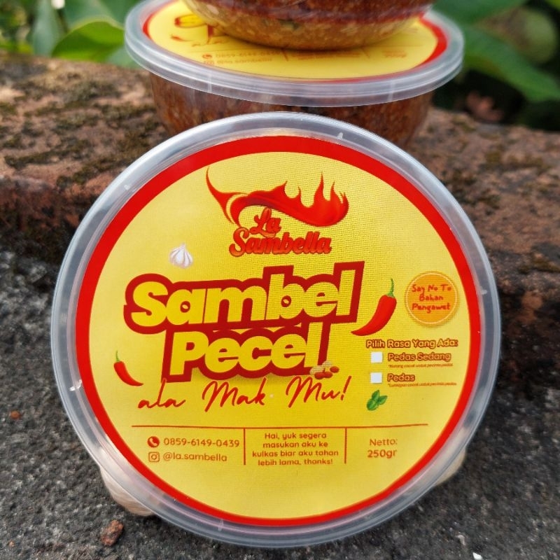 

Sambel Pecel Sambal Kacang Asli Bumbu Pecel PEDAS SEDANG