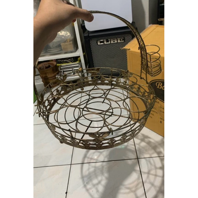 Keranjang Rak Aqua Gelas