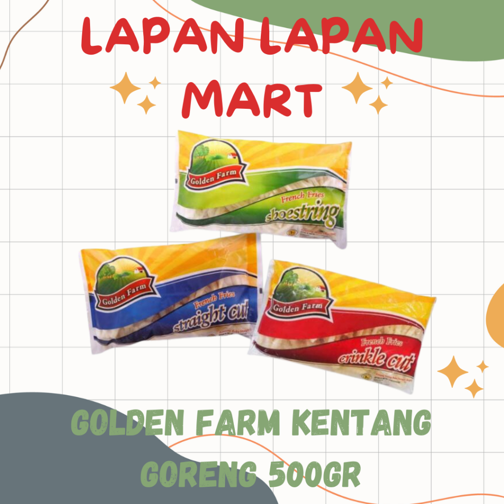 

Golden Farm Kentang Goreng 500gr (INSTANT DELIVERY ONLY)