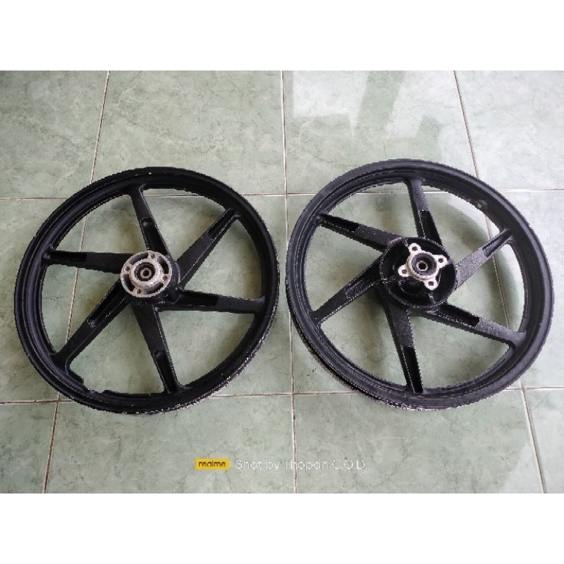 VELG SATRIA 2TAK HIU LUMBA ORIGINAL COPOTAN