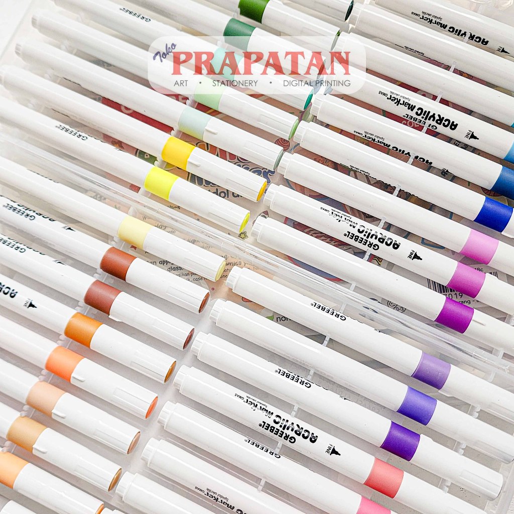 

Ay00! Greebel Acrylic Marker Set GMAS 12-24 Warna Spidol Akrilik