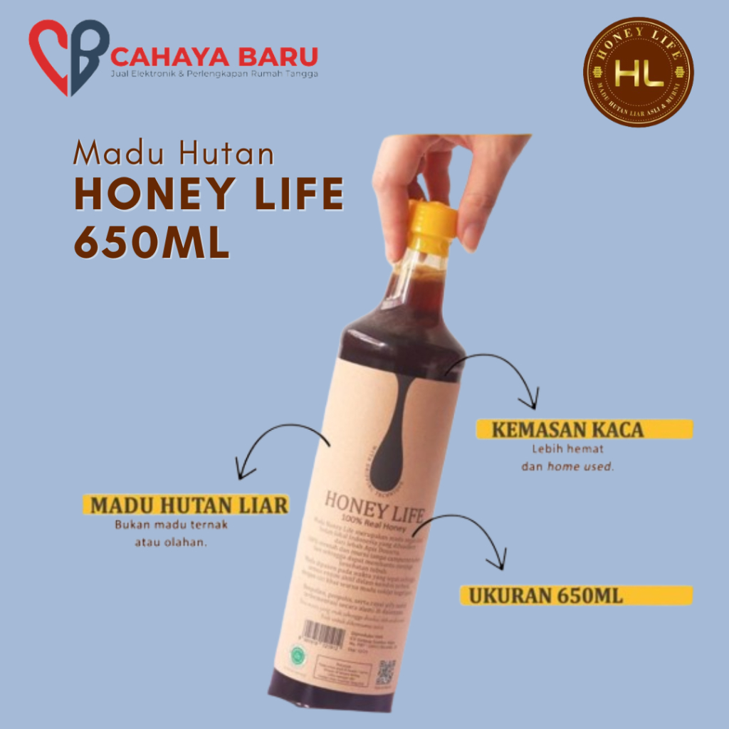 

MADU ASLI HUTAN Honey Life suku baduy |MADU MURNI HONEy 650ml
