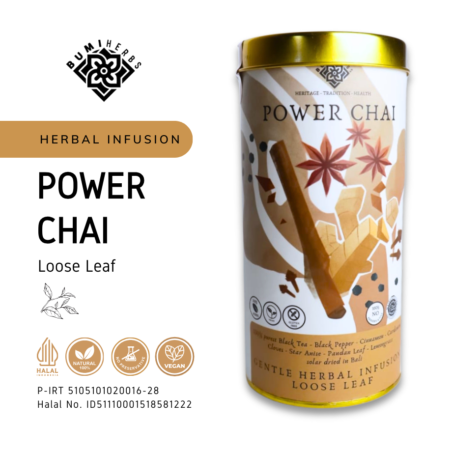 

POWER CHAI - Teh Herbal/Herbal Infusion (LOOSE LEAF)