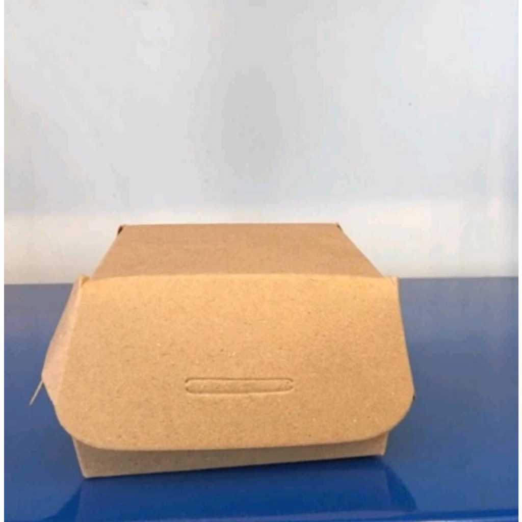 

Grosir/ Lunch box kraft burger/ dos burger