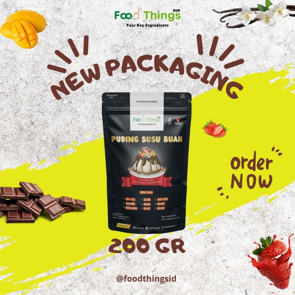 

FOOD THINGS Puding - Bubuk Pudding Instan 200 gram