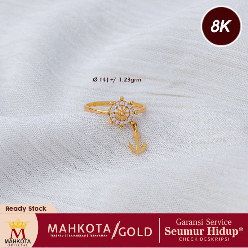 CINCIN EMAS FASHIONABLE JANGKAR KAPAL 1.23 8K PST01806153