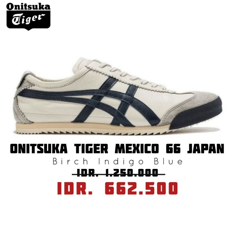 SEPATU ONITSUKA TIGER MEXICO 66 DELUXE NIPPON MADE IN JAPAN BIRCH INDIGO BLUE ORIGINAL