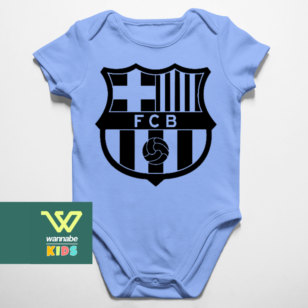 JUMPER BAYI BOLA BARCA LOGO 1 JUMPER LUCU BAJU BAYI PAKAIAN BAYI