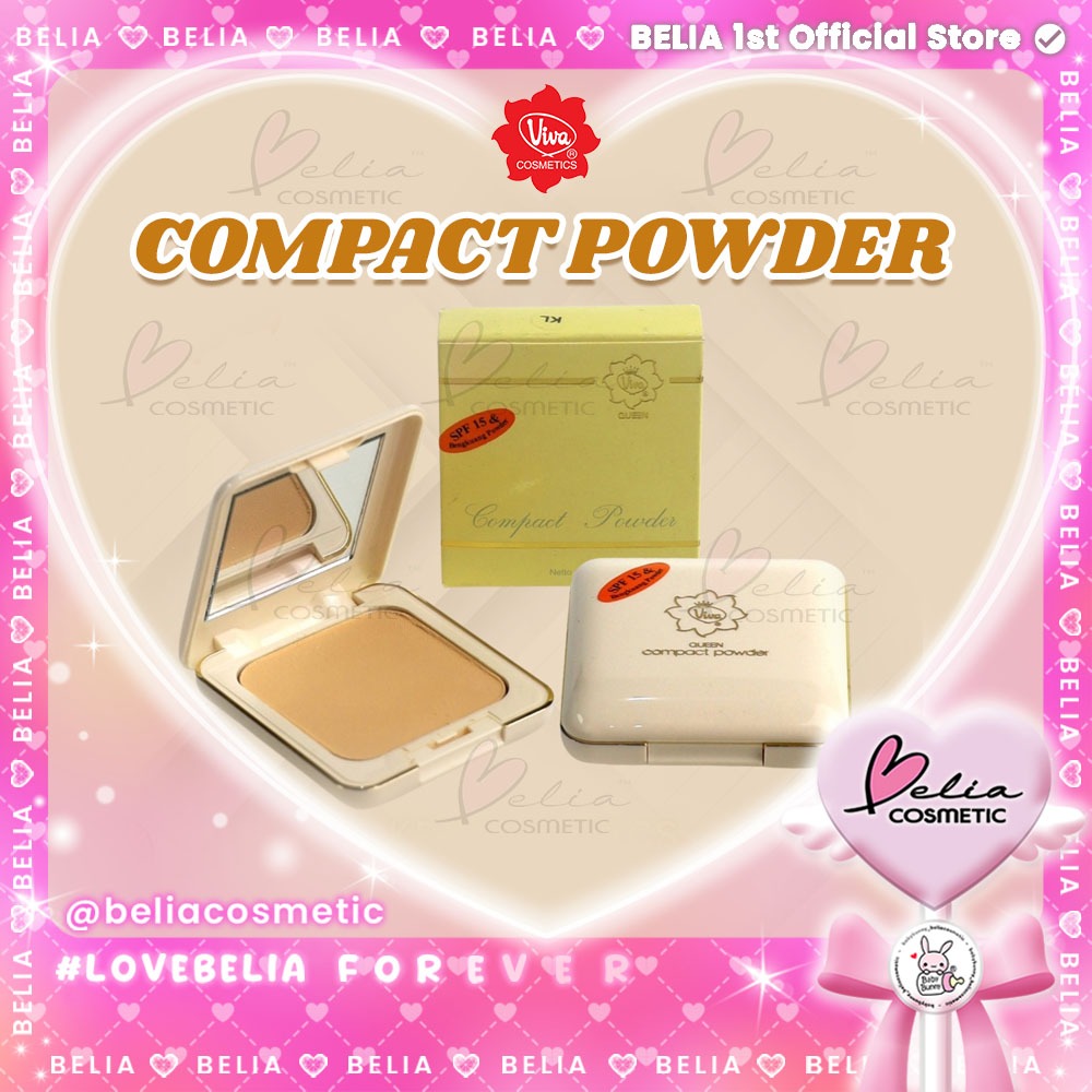 ❤ BELIA ❤ VIVA Queen Compact Powder Full Size / Bedak Padat Mewah Halal
