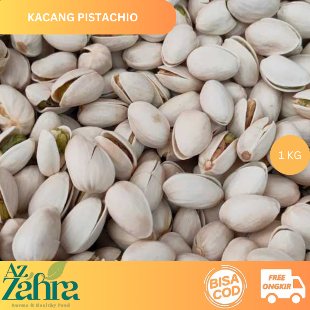 

Kacang Pistachio Fustuk Panggang 1 kg Oleh-Oleh Haji Umroh Siap Makan