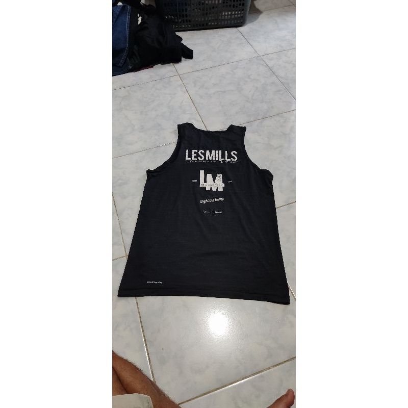 kaos olahraga running dll reebok lesmills