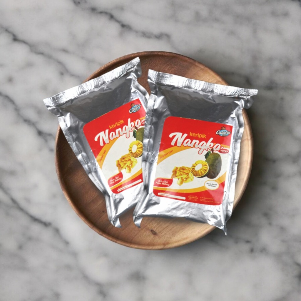 

2Xbtygneal Sakha Snack ) Keripik Nangka Super Calestra Snack 100Gr - Kriuk Gak Ada Duanya