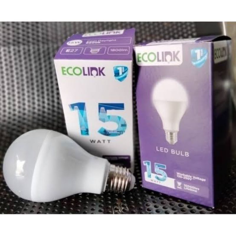 Lampu Bohlam LED Ecolink 15 Watt Putih/Kuning