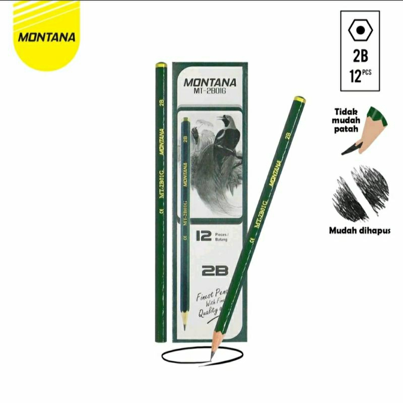 

Pensil Tulis Montana 2B Hijau