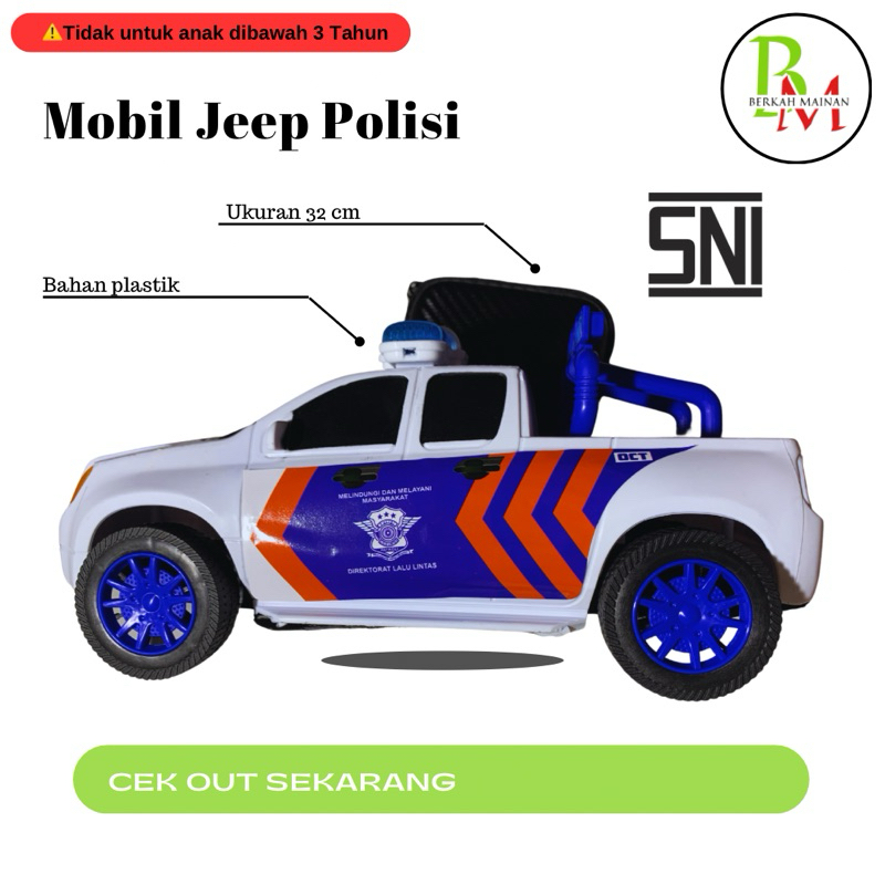 BM Mainan Mobil JEEP POLISI|Polisi|mainan mobil polisi|Mobil Jeep|Mobil polisi|Mobil patroli polisi