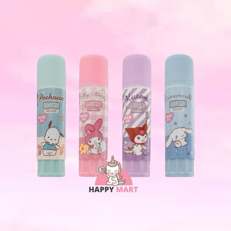 

glue stick MONOCOLLOR motif sanrio kuromi / cinnamoroll / melody / pochacco