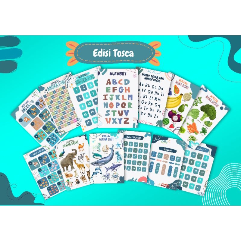 Poster edukasi anak | Poster pendidikan | Poster alfabet  | Poster Abjad | Poster huruf | Poster hij
