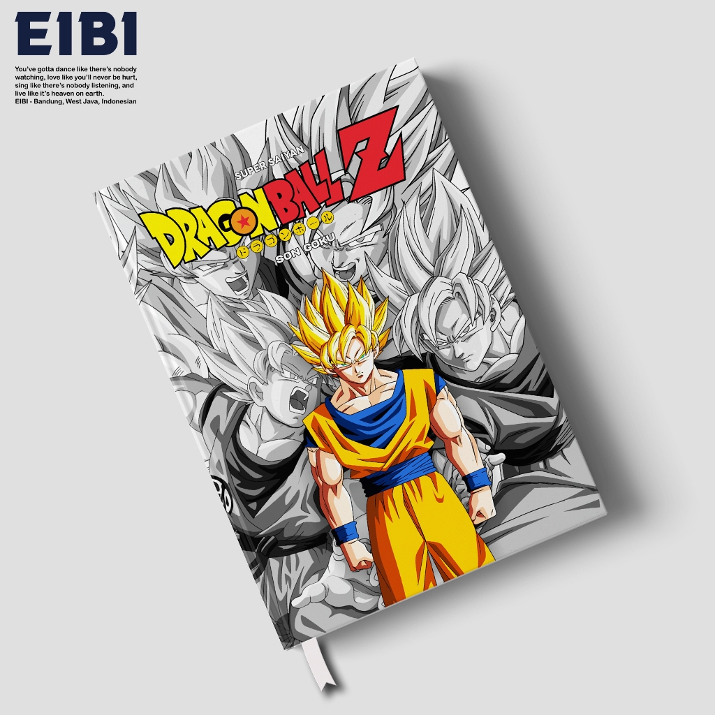 

Eibibook Buku Tulis Catatan Notebook Hardcover Son Goku Super Saiyan Dragon Ball Z