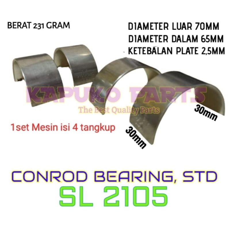 SL 2105 METAL JALAN STD UNTUK MESIN DIESEL 2 SILINDER