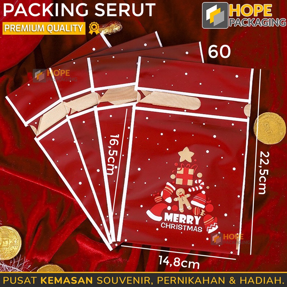 

SPESIAL Harga 5 Pcs Kemasan Pita Serut Parcel Hadiah Natal Sedang 2847 Cookies Kue Keranjang