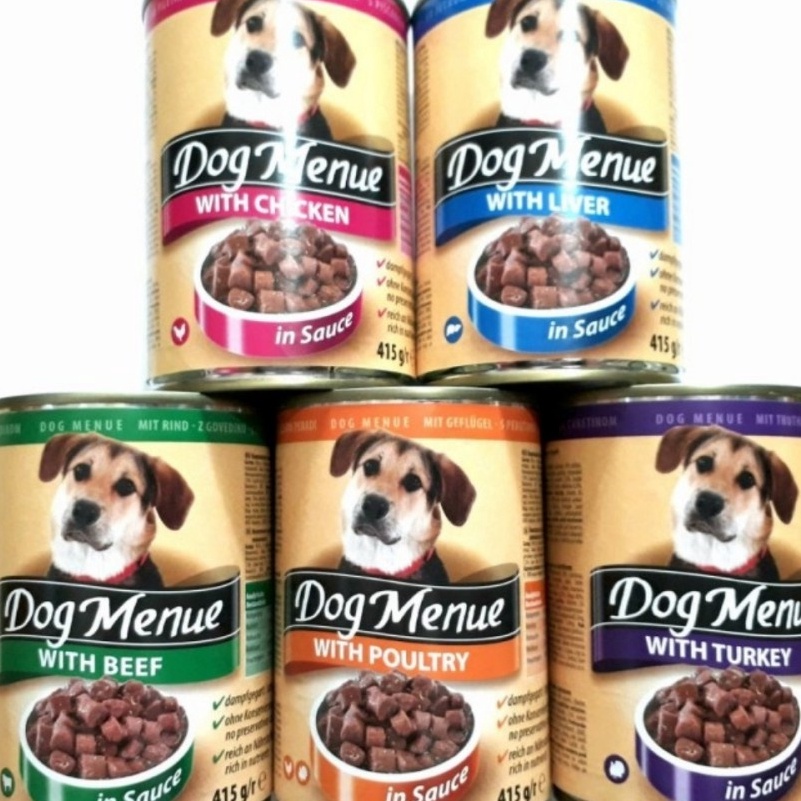 Wah Dog Menue 415gr Dog Wet Food Makanan Anjing Basah 415 Gr