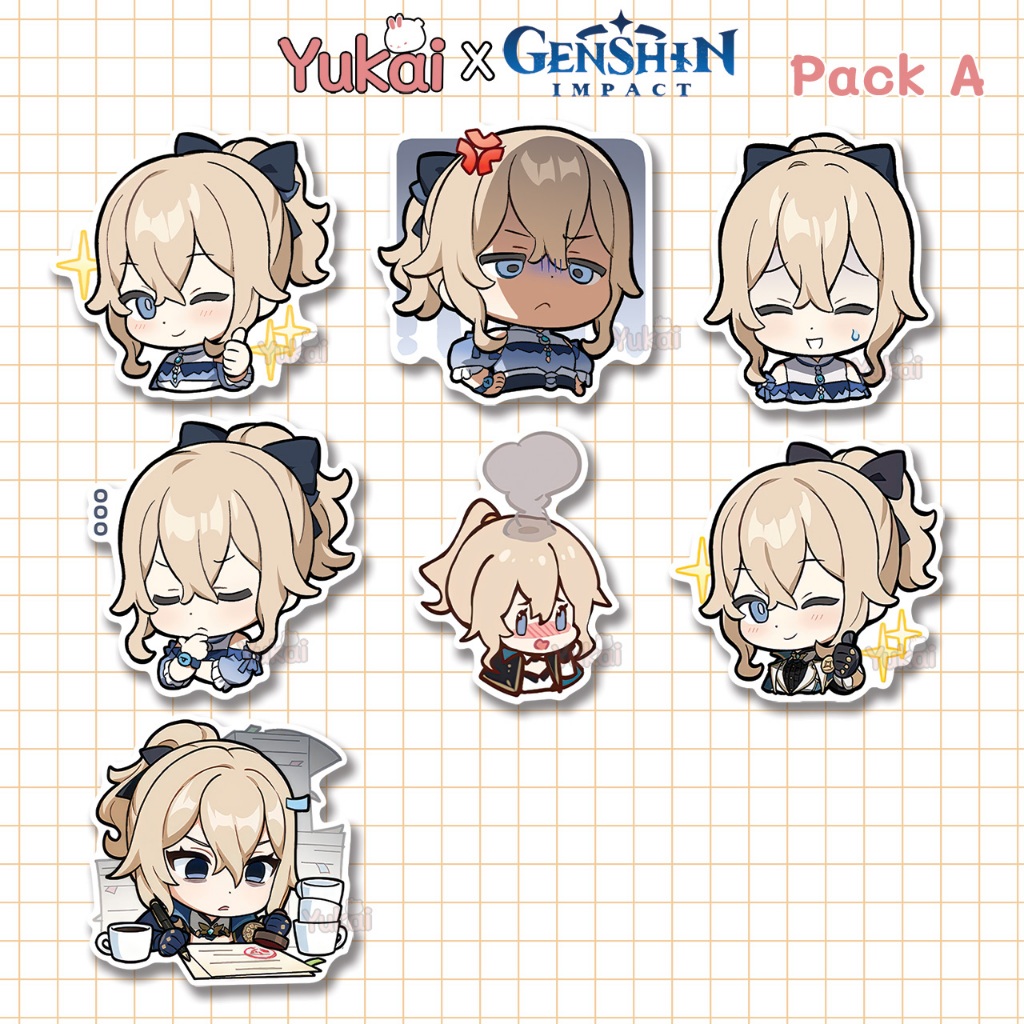 

Stiker Pack Jean Genshin Impact Premium, Sticker Anime Waterproof