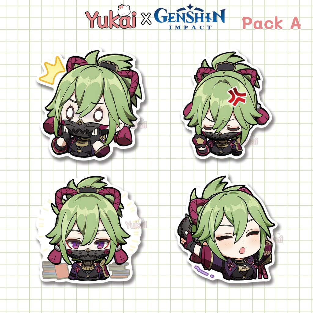 

Stiker Pack Kuki Shinobu Genshin Impact Premium, Sticker Anime Waterproof