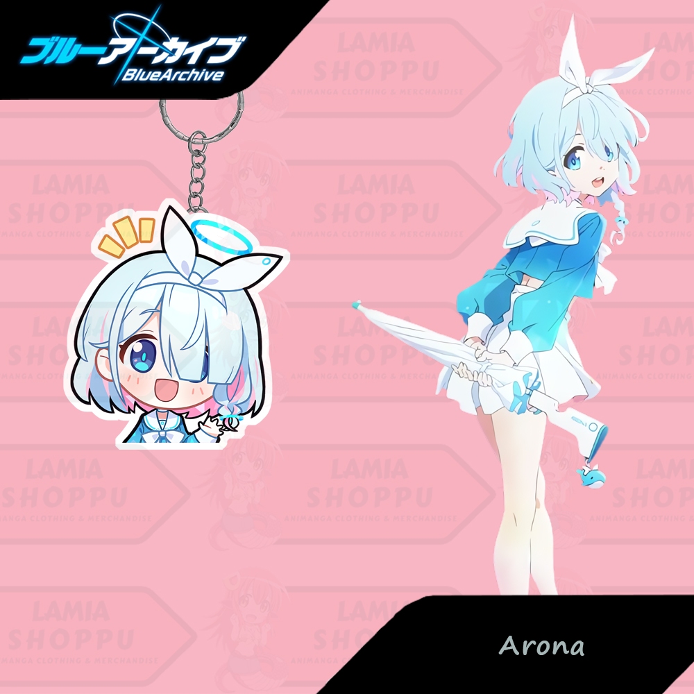 Gantungan Kunci Blue Archive Arona Chibi | Ganci Arona Blue Archive | Keychain Blue Archive