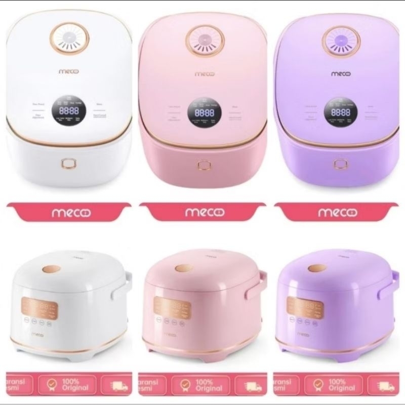 Mecoo Low Carbo Low Sugar Rice Cooker 1.8L _ Rice Cooker Rendah Gula 400 Low Watt